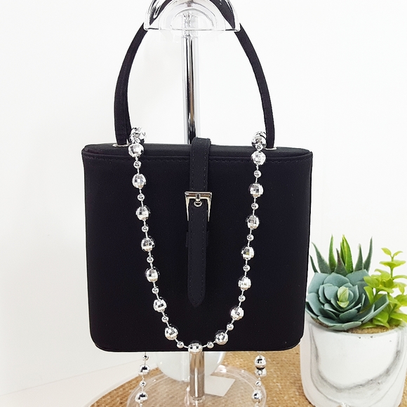 Urban Outfitter🖤Mini Black Evening Bag/Handbag - Picture 4 of 13